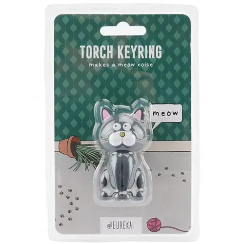 Cgb Privezak Eureka Cat With Light, Siva