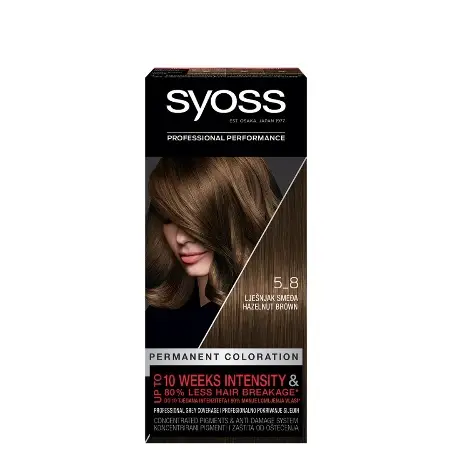 Syoss farba za kosu 5-8 Trajna boja, lješnjak smeđa