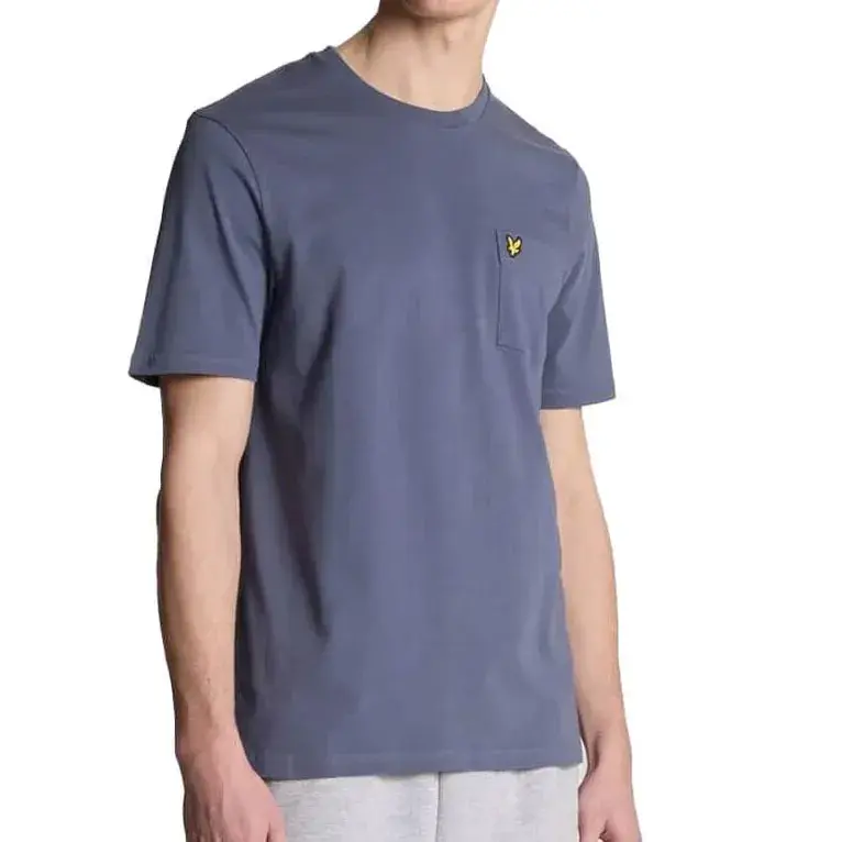 Muška majica s džepom Lyle and Scott, tamnosiva