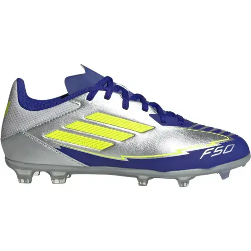 Adidas kopačke za dječake F50 League FG/MG J Messi, sivo-plave