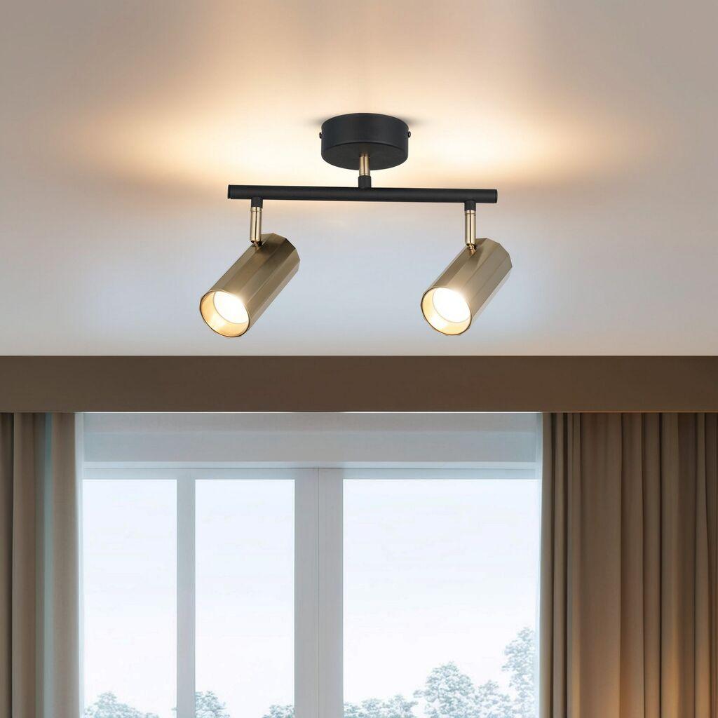 Opviq Luster Oktano-52-12, O6, 12cm, IP20 zlatno-crna