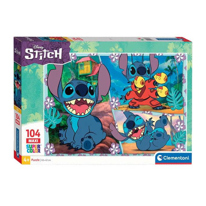 Clementoni Slagalica za djecu Maxi Disney Stitch, 104 dijela