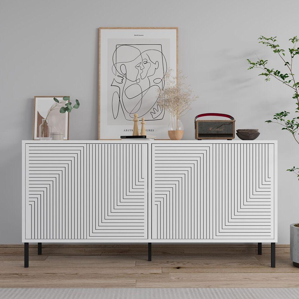 Hanah Home Konzolni sto Evolet, 150x75x36 cm, Bijela