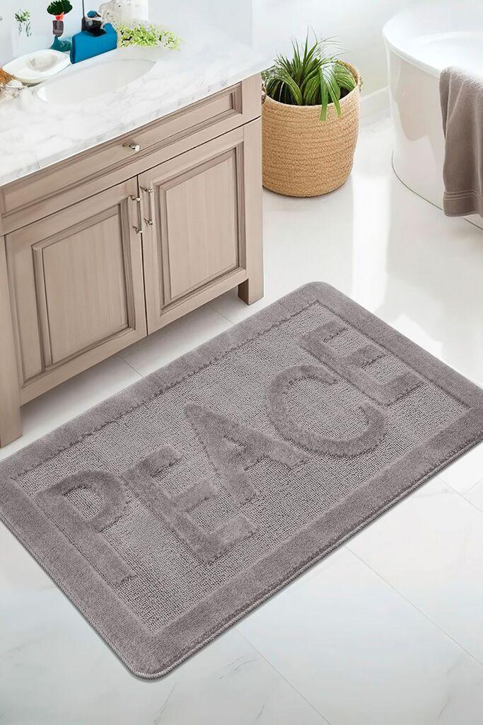 L'essentiel Maison Peace tepih za kupatilo, 60x100 cm, siva