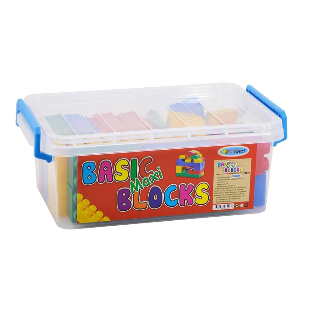 Pan Graf Basic Kocke Maxi 34Kom U Pvc Kutiji