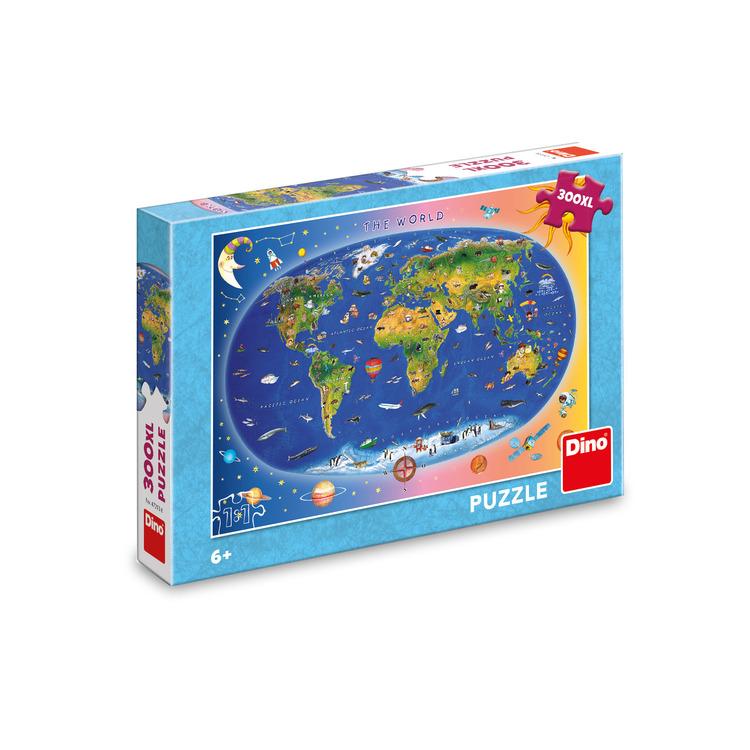 Puzzle Dino Decija Mapa Xl 300 Kom 472136