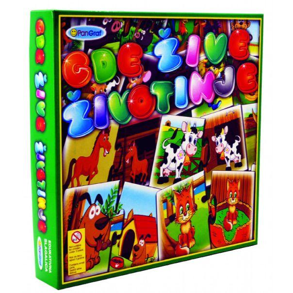Domino Puzzle Gde Zive Zivotinje