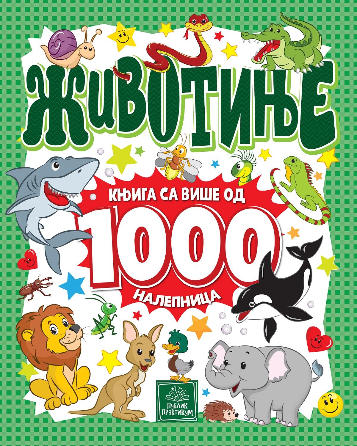 Knjiga Sa Više Od 1000 Naljepnica Životinje