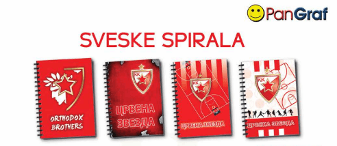Sv.A4 Spirala 50L Kocka Crvena Zvezda