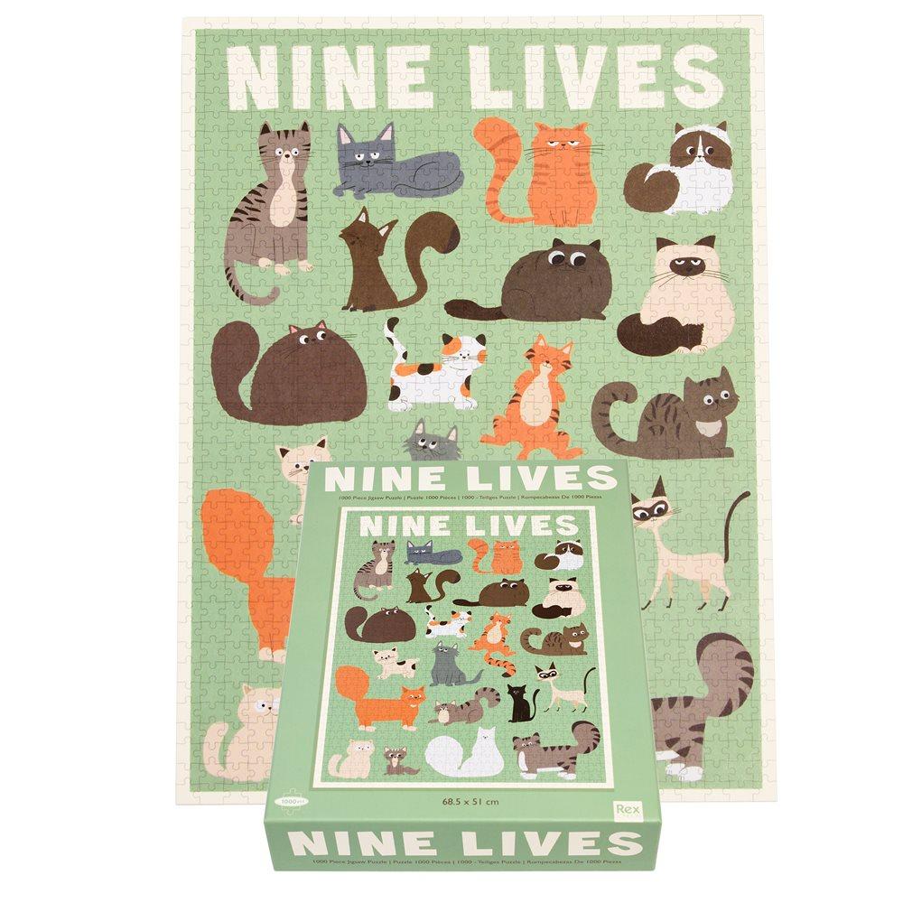 Rex Puzle 1000 Pcs. Nine Lives  68Cm X 51Cm.