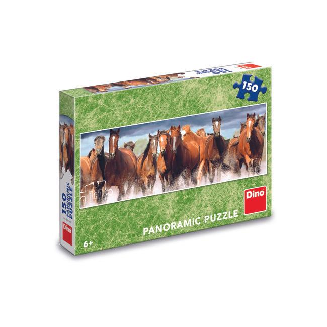 Puzzle Dino Konji U Vodi Panorama 150 Kom 393349