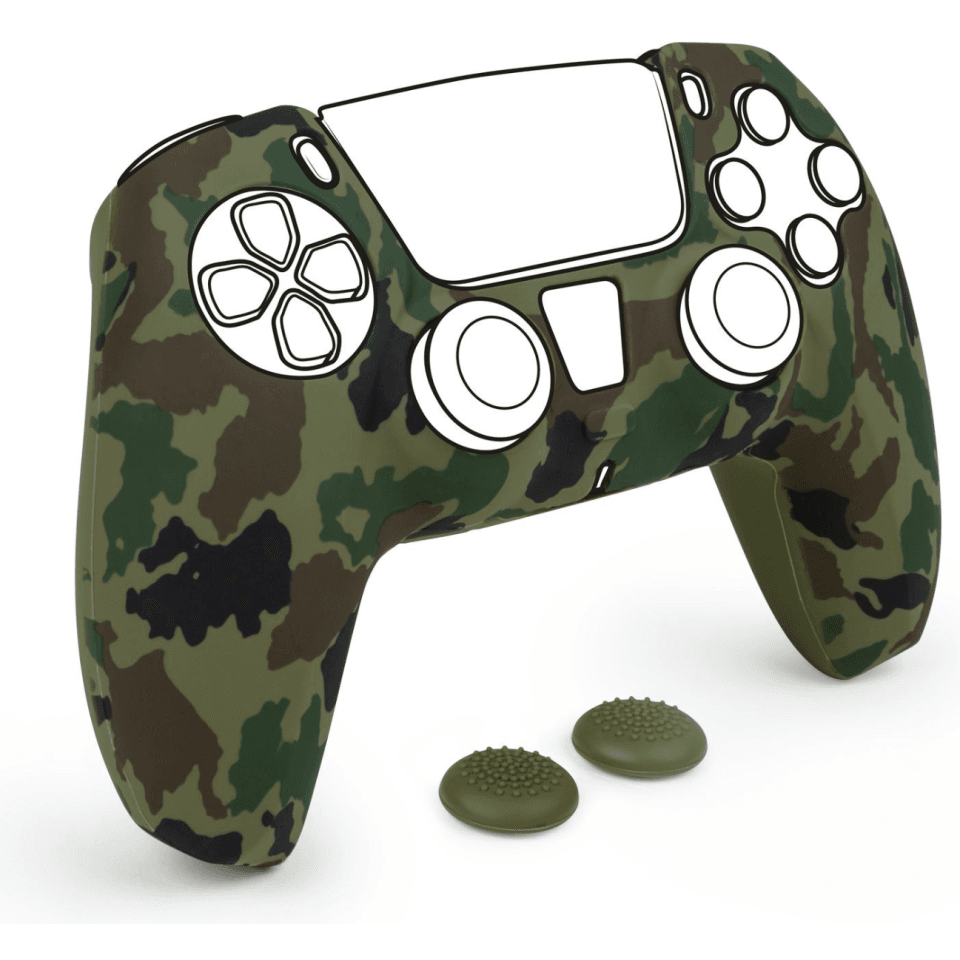 NACON Bigben zaštitni silikonski poklopac Cammo za Dualsense kontroler PS5, zelena