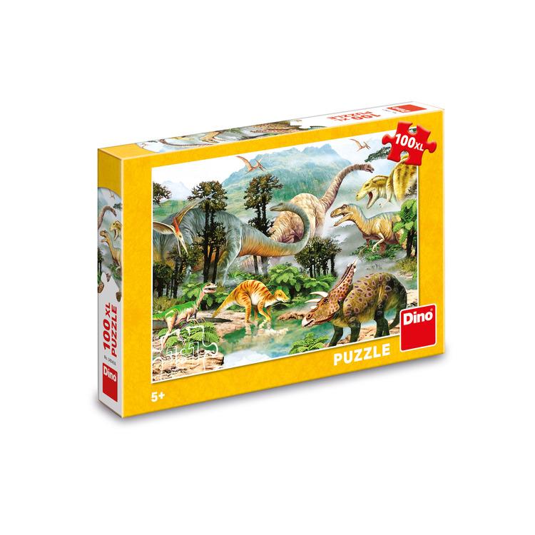 Puzzle Dino - Zivot Dinosaurusa Xl 100 Kom