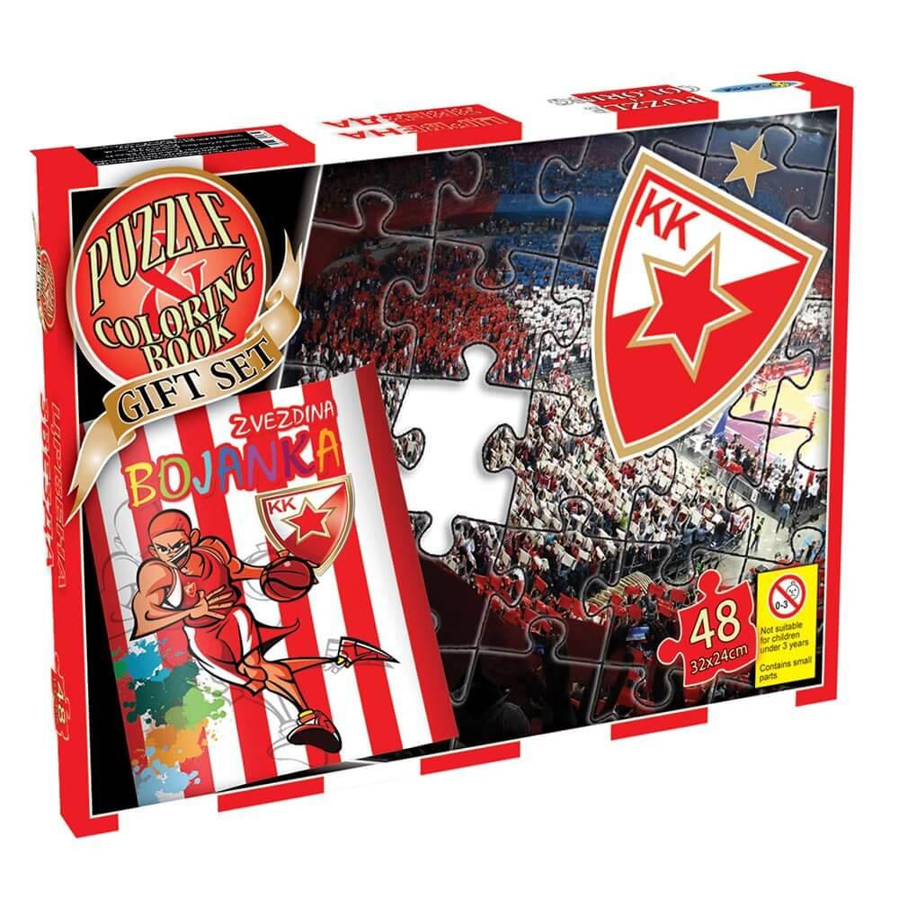 Puzzle+Bojanka Crvena Zvezda