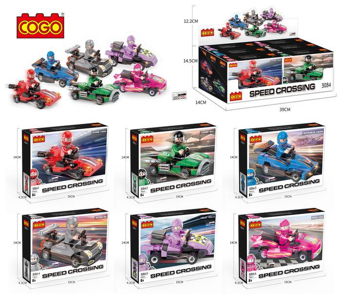 Cogo Kockice Trkački Auto, 51-78 Djelova