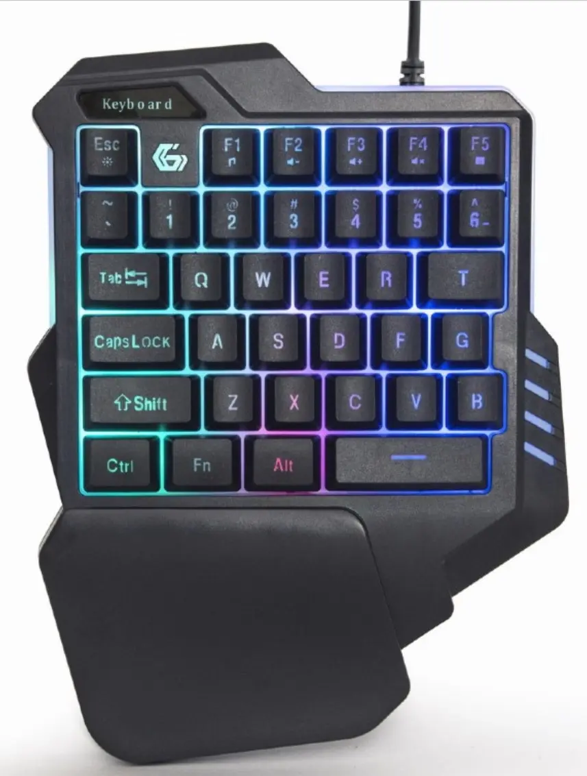 Gembird 2-u-1  USB gaming desktop komplet, Crni