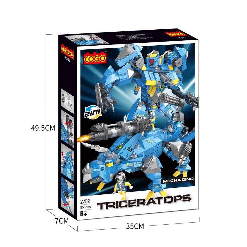 Cogo Kockice Dinosaurus Robot 2U1, 595 Djelova