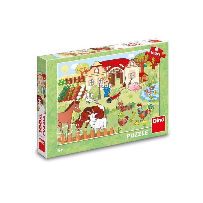 Puzzle Dino Zivotinje Na Farmi Xl 100 Kom 343498