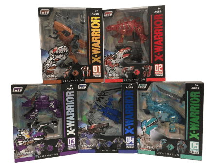 Robot X-Warior Dinosaurusi 5 Modela