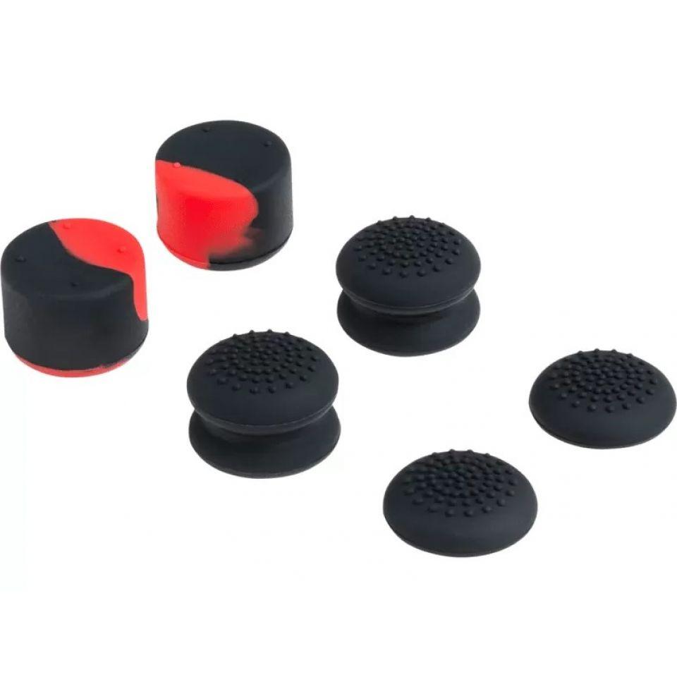 NACON Bigben PS5 Thumb Grips (6 kom. silikonskih thumb gripova za PS5 Dualsense kontroler), Crni