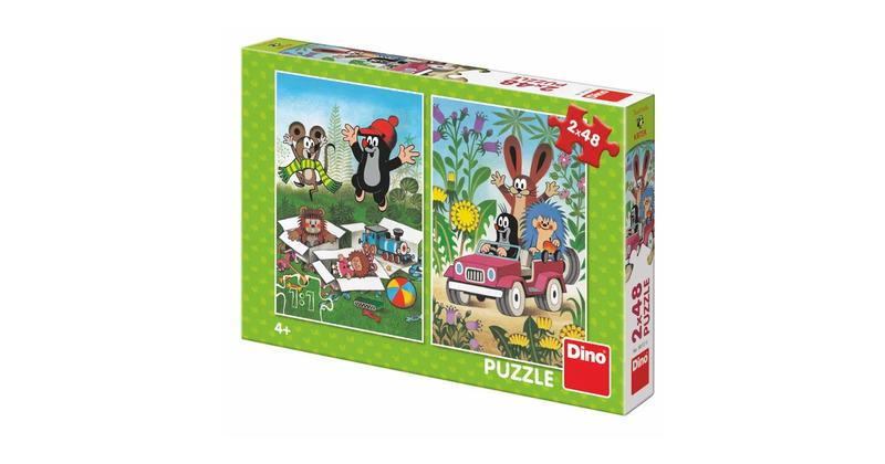 Puzzle Dino Vesela Krtica 2X48 Kom 3871575
