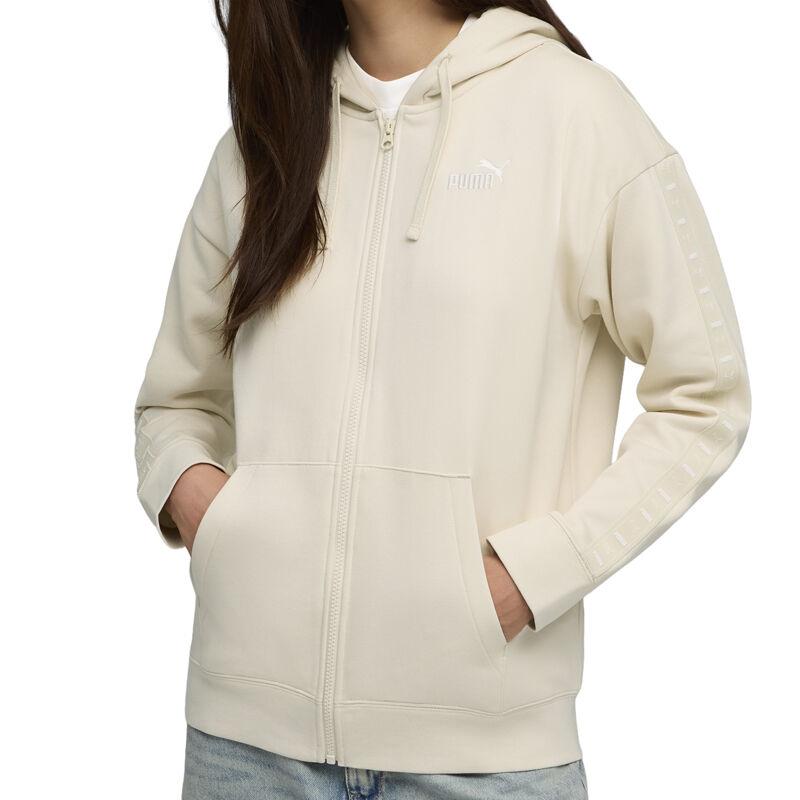 Puma ženska dukserica Ess Tape Relaxed Fell-Zip FL, bež