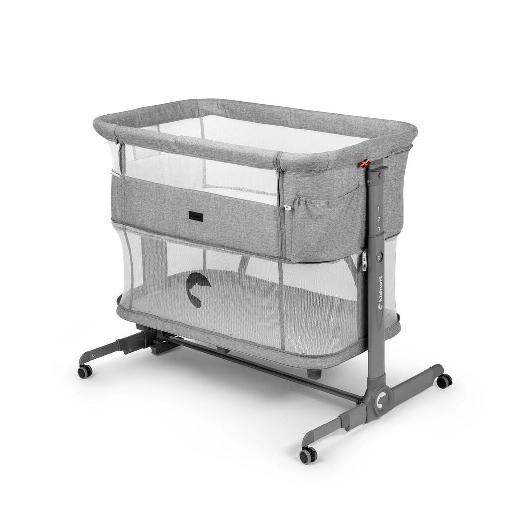 Kidnort Prijenosni krevetić Snackskal II 3u1, siva