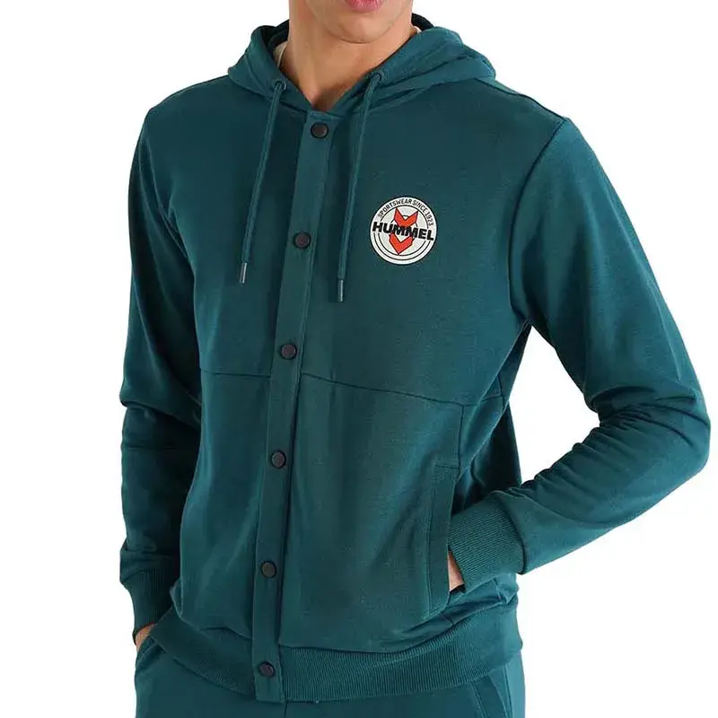 HUMMEL Muška dukserica s kapuljačom Hmljanis, tamnozelena