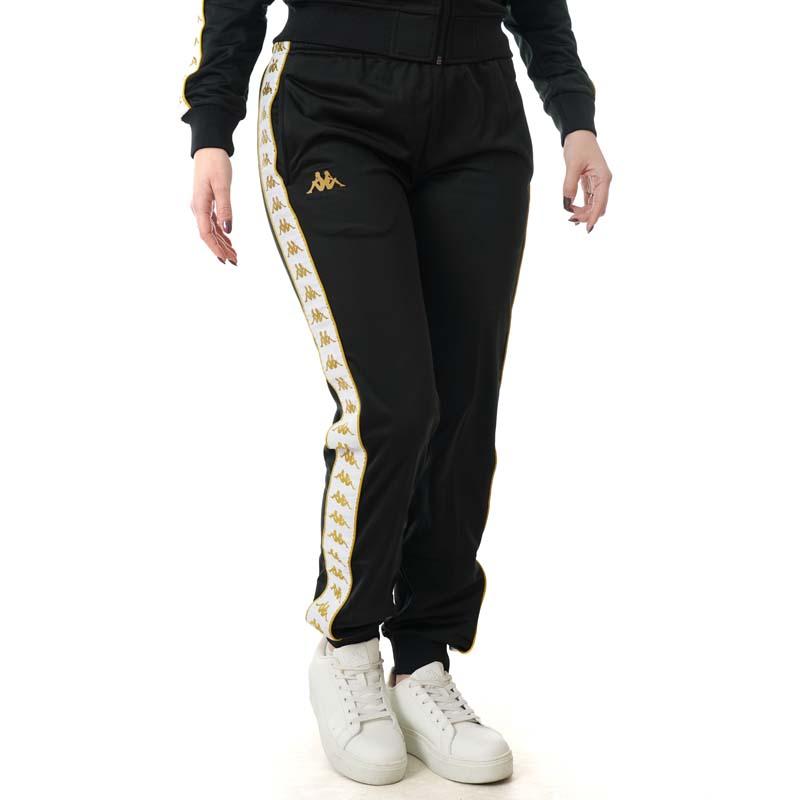 KAPPA Ženski donji dio 222 Banda Wrastoria Slim, crni