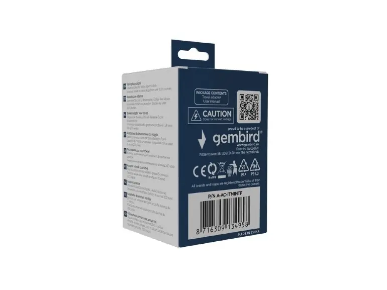 Gembird Adapter World 10 A A-AC-ITMINTF
