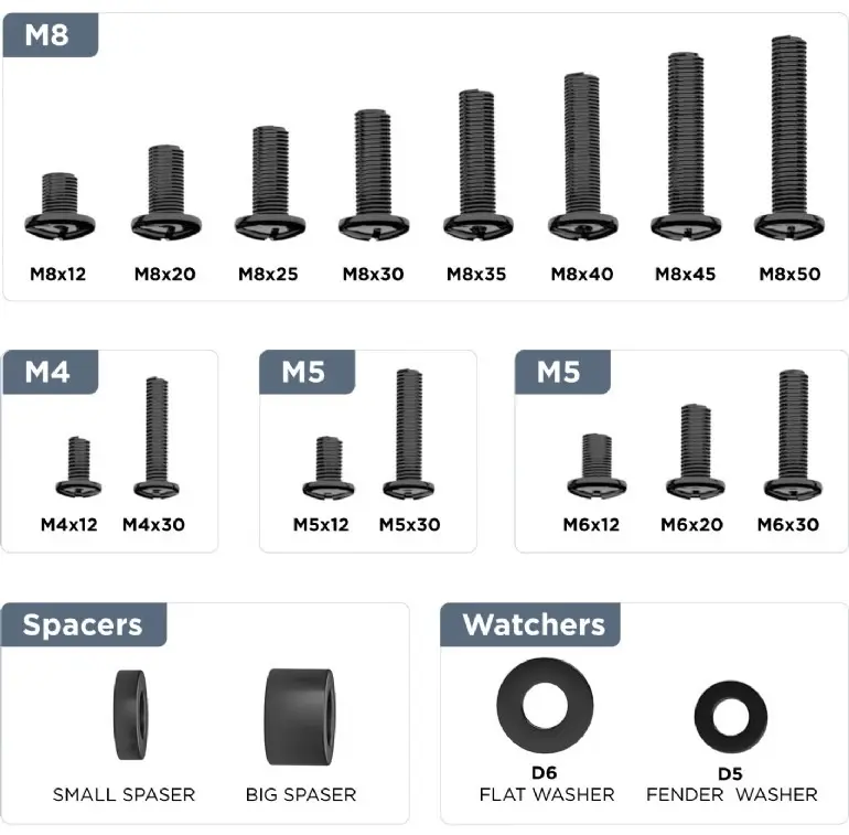 Gembird Univerztalni šrafovi WM-KIT-01