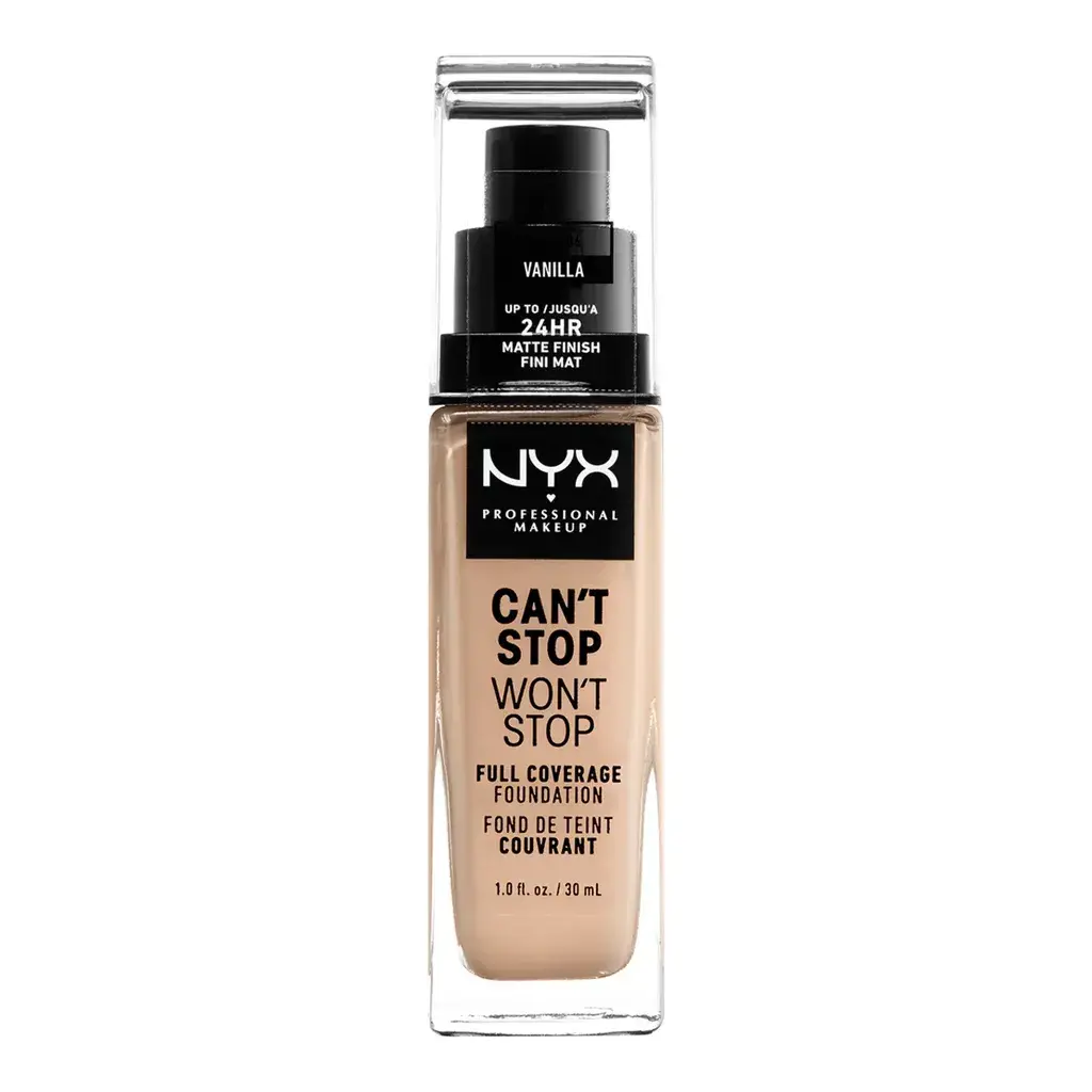 Nyx Tečni puder Cant Stop Wont Stop 24HR Foundation, Vanilla, 30 ml