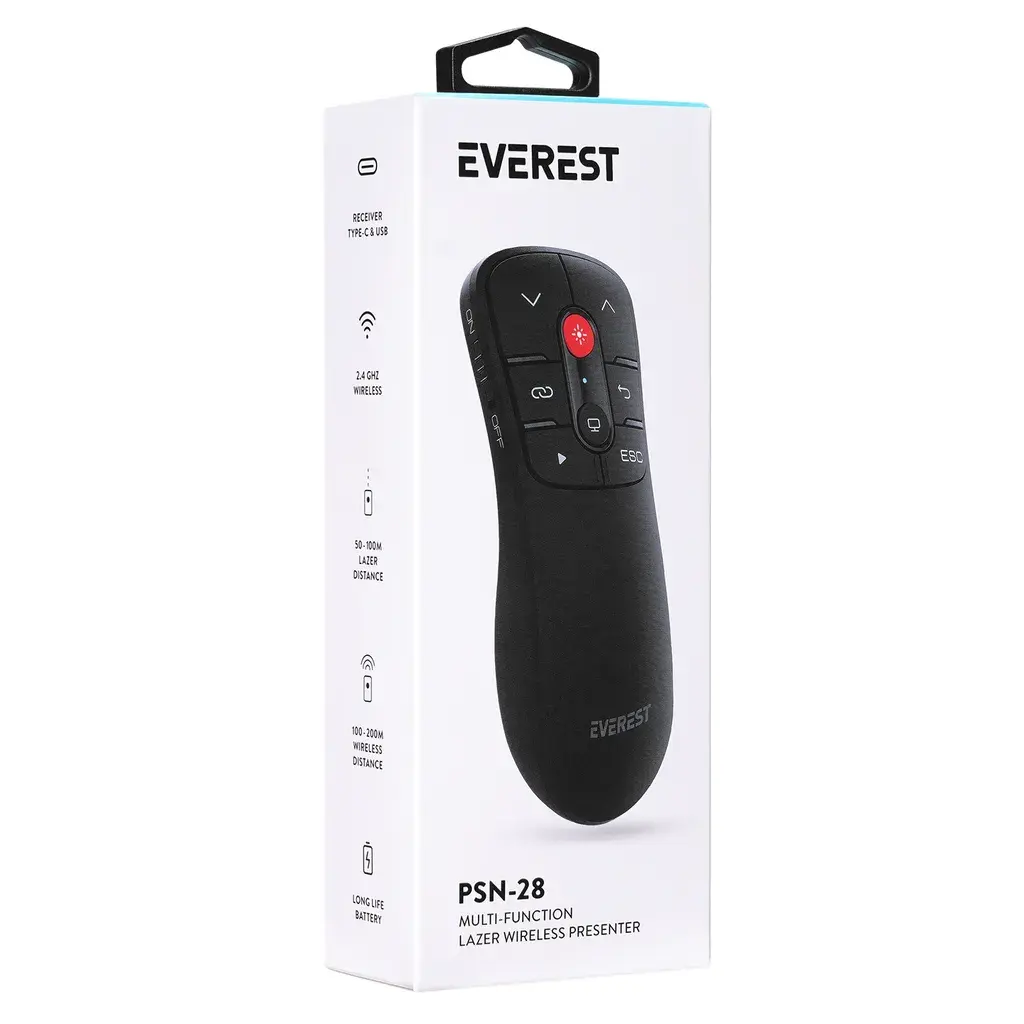 Everest Daljinski upravljač za prezentacije PSN-28 2.4GHz