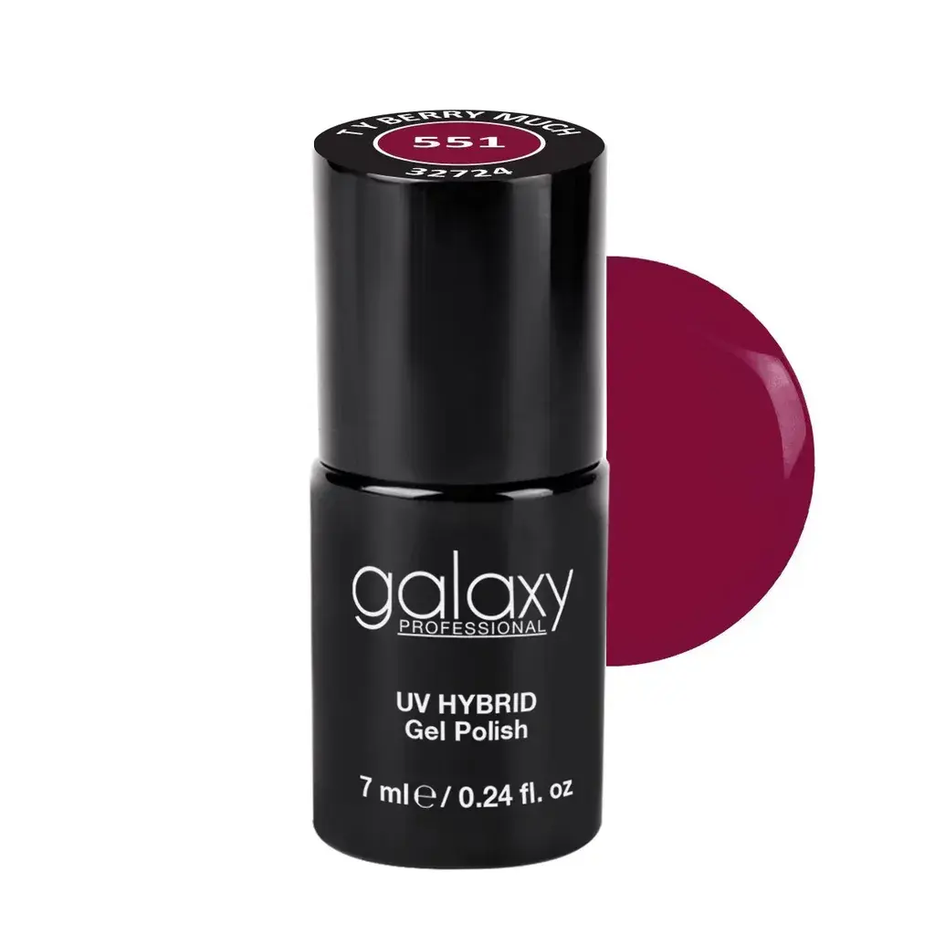Galaxy Trajni lak za nokte UV Hybrid Ty Berry Much S551, 7 ml