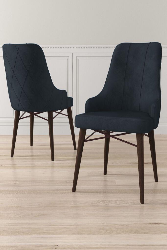 Hanah Home set stolica Neta, 46x95x42 cm, 2 dijela, antracit-smeđa
