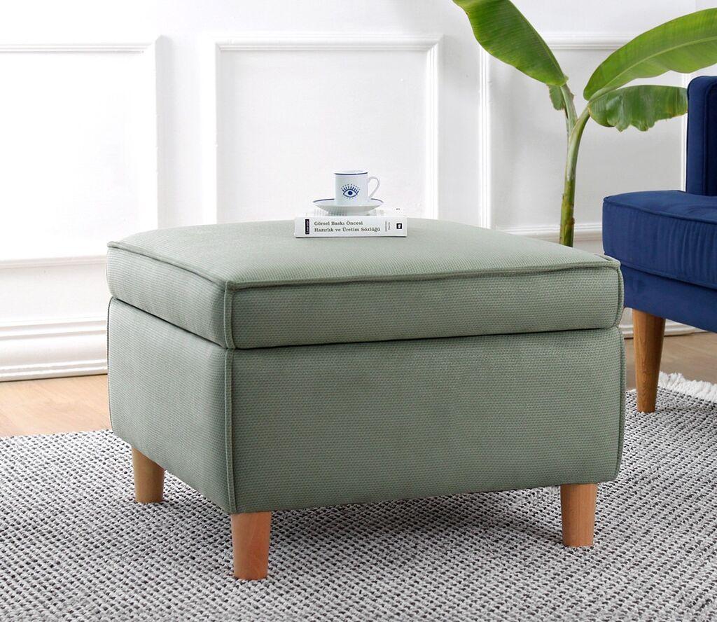 Atelier del Sofa Tabure Roscen, 63x43x63cm, Zelena