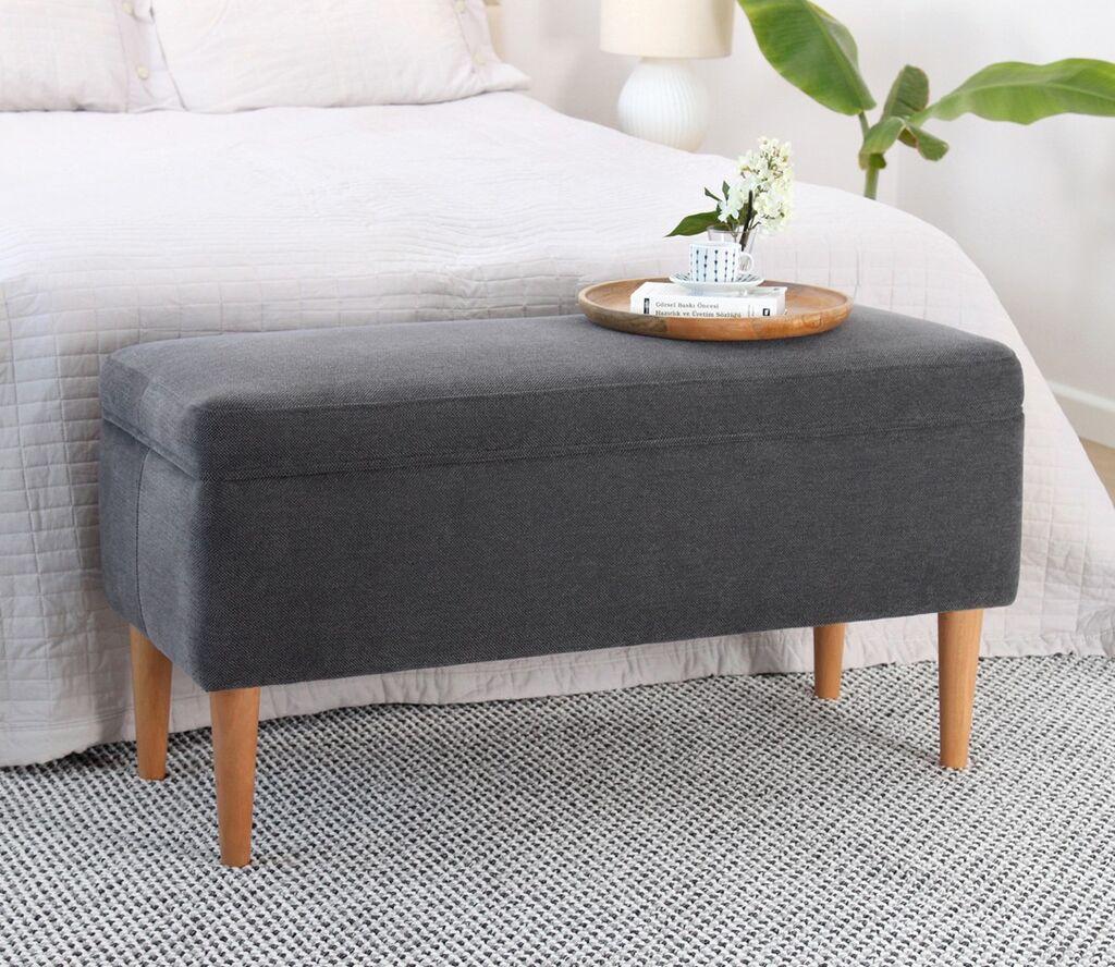 Atelier del Sofa Tabure Glend, 100x50x43cm, Tamno siva