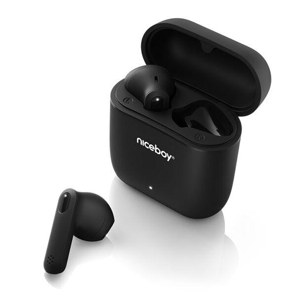 Niceboy Bluetooth slušalice Hive Beans, Crne