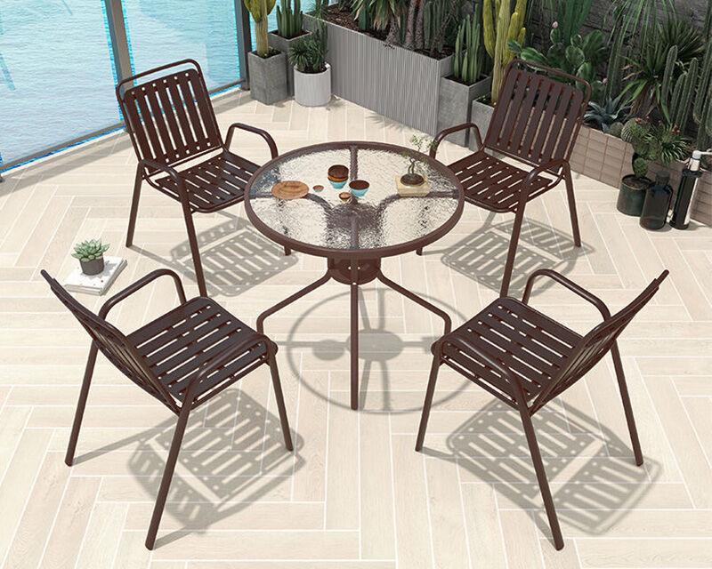 Edi Baštenski petodelni set JHA-0202O, Braon