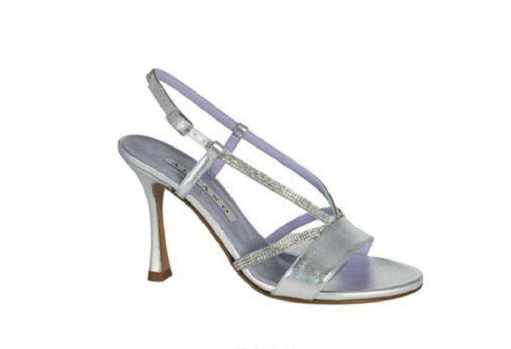 Albano modne papuče srebrna