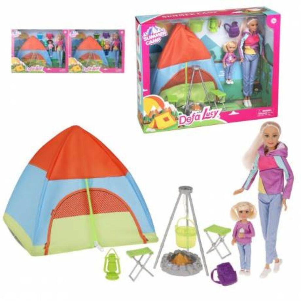 Defa Lucy lutke na kampovanju, šarene