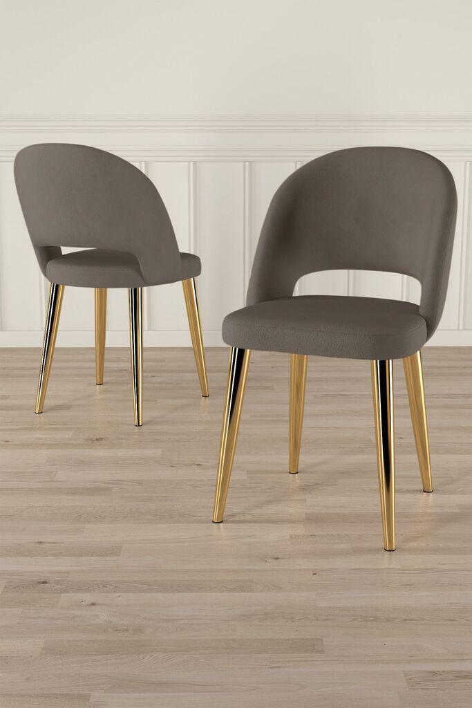 Hanah Home Pane set stolica, 85x59x146 cm, 6 dijelova, Smeđa
