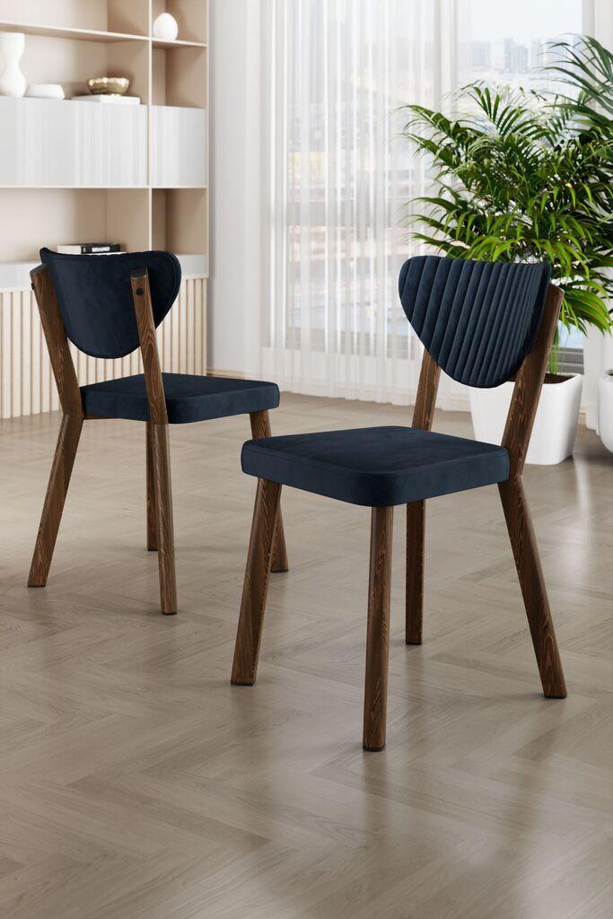 Hanah Home Arfe set stolica, 37x104x77 cm, 6 dijelova, Teget