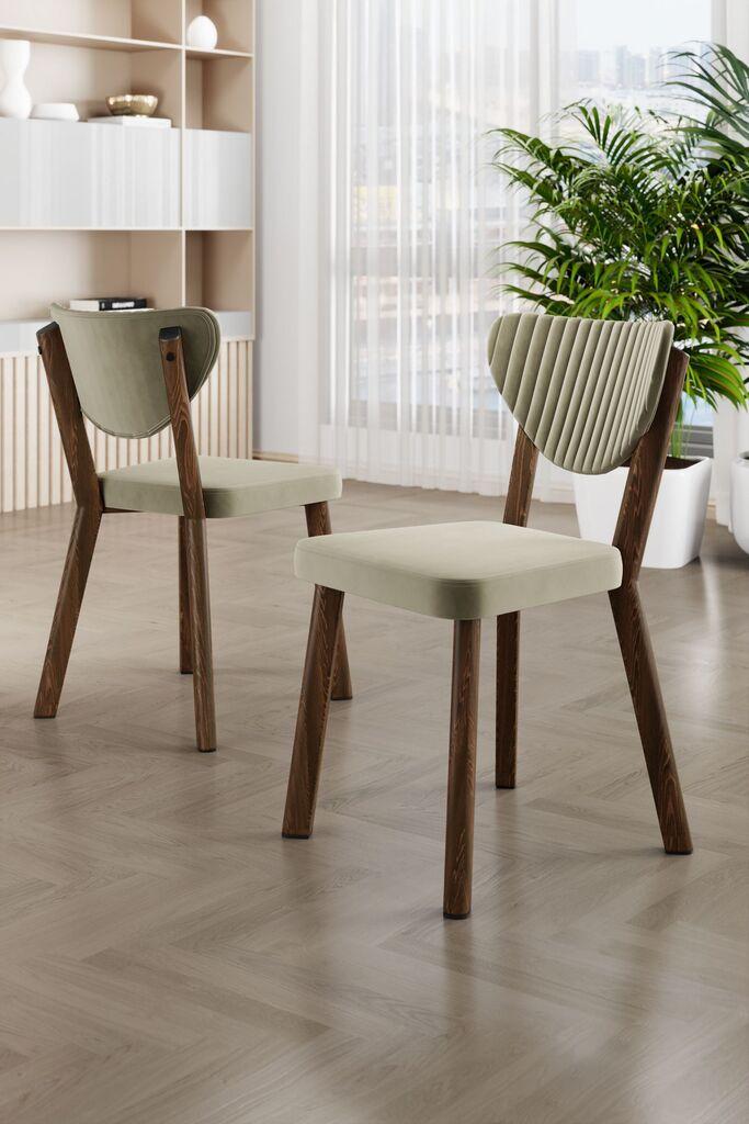 Hanah Home Arfe set stolica, 37x104x77 cm, 6 dijelova, svijetlozelena