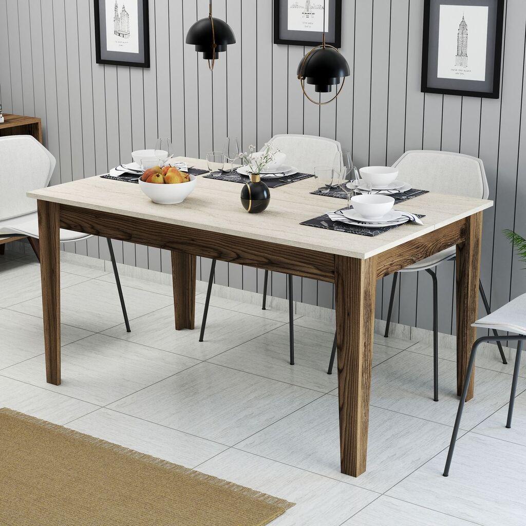 Hanah Home Trpezarijski sto Milan 898, 145x75x88 cm, Boja hrasta