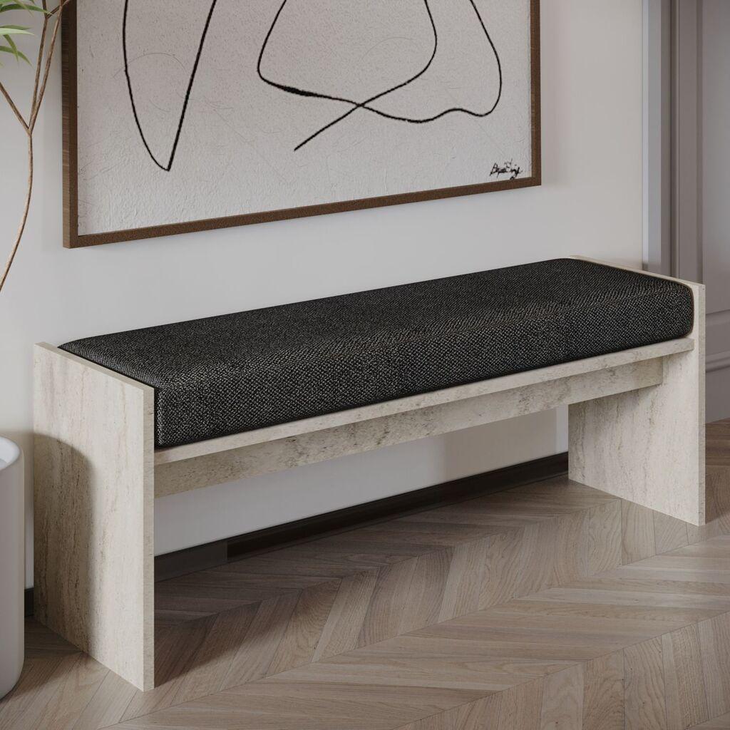 Atelier del Sofa Pearl klupa, 120x45x35 cm, bež