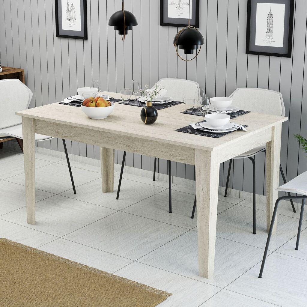 Hanah Home Trpezarijski sto Milan 897, 145x75x88 cm, Bež