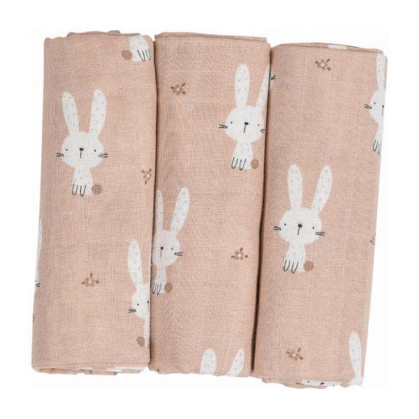 Tetra pelene za bebe, 80x80cm, Roze