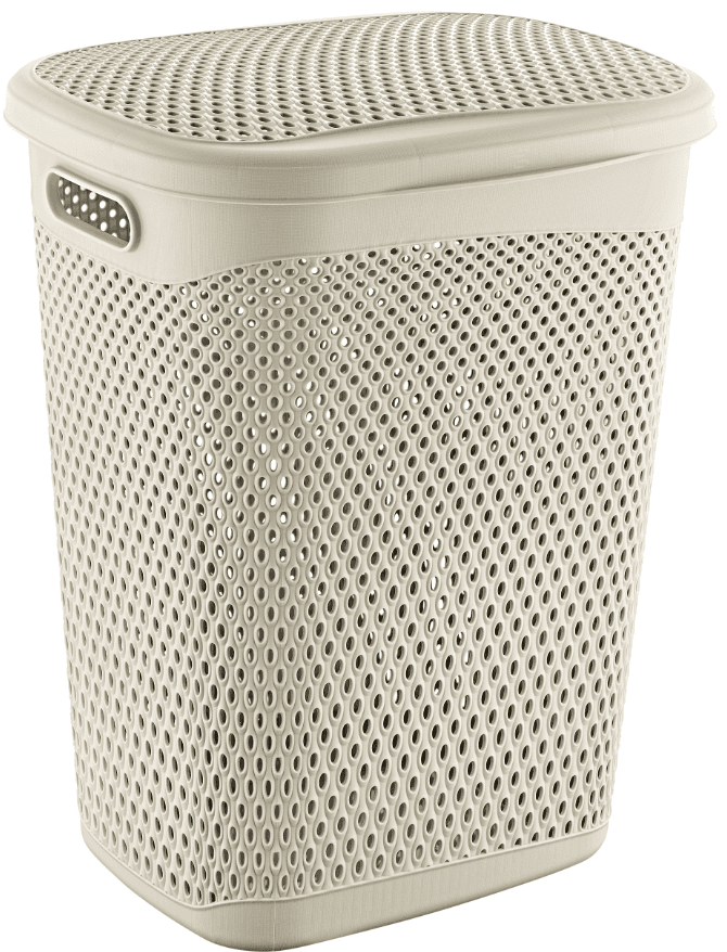 Čistunica Korpa za veš sa poklopcem 55 L Latte TRN-171-02