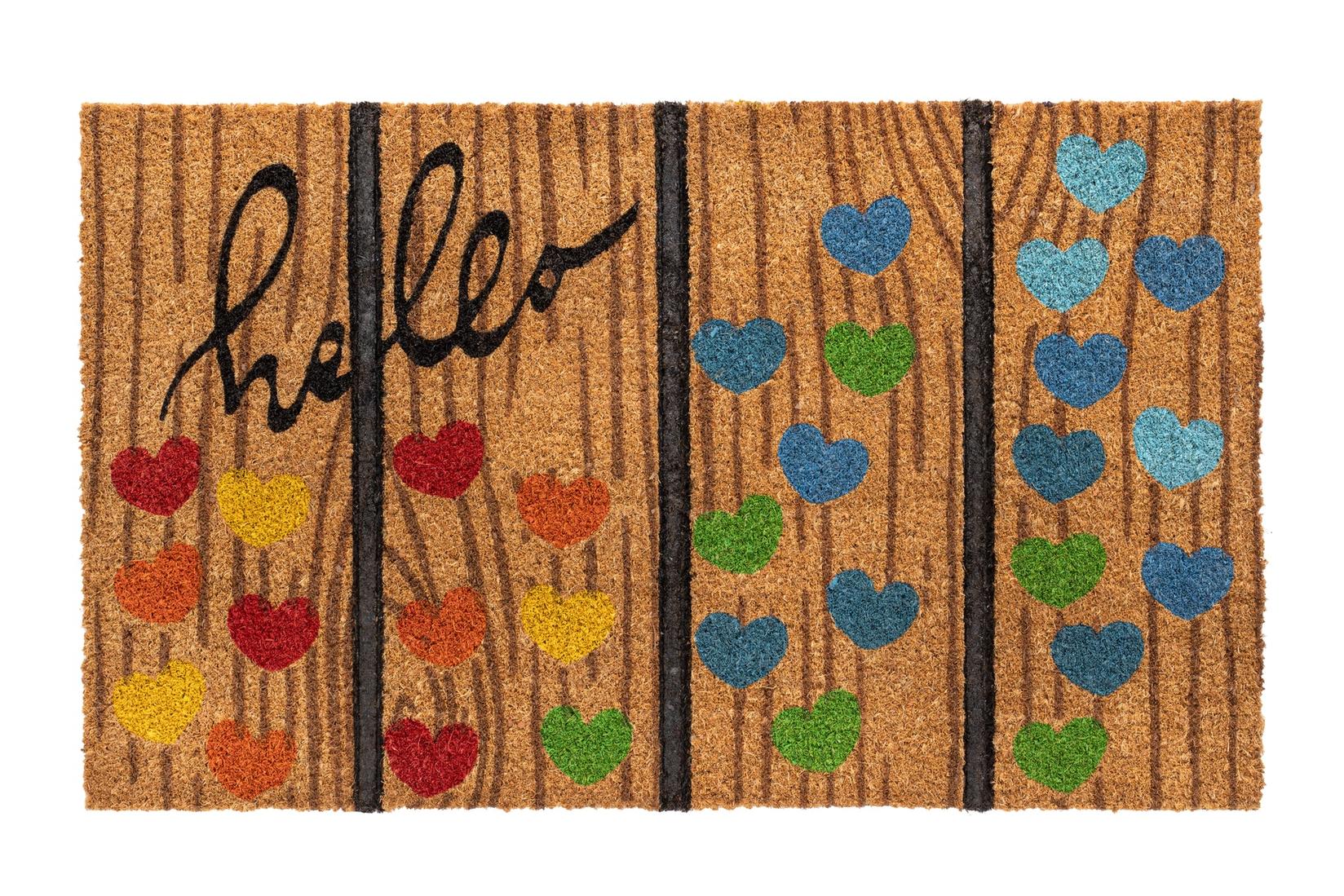 Čistunica Otirač Ruco Style Hello Hearts 45x75cm 1491441007